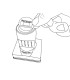 Sello x stamper quix personalizable con fechador color negro 34x54 mm q82