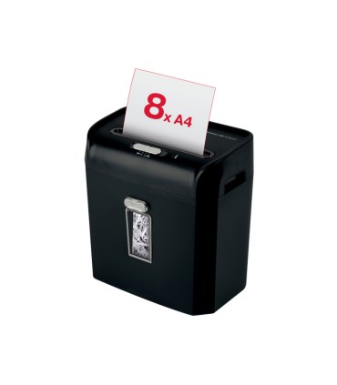 Destructora de documentos rexel promax qs rps812 p2 capacidad de corte 8 hojas destruye grapas clips y
