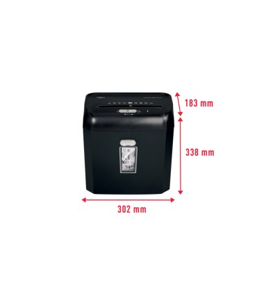 Destructora de documentos rexel promax qs rps812 p2 capacidad de corte 8 hojas destruye grapas clips y