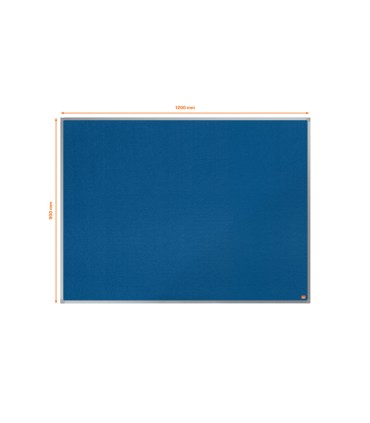 Tablero de anuncios nobo essence de fieltro azul 1200x900 mm