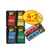 Banderitas separadoras post it 680 dispensador 50 hojas 4 colores surtidos 2 dispensadores 684 flecha 2