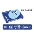 Papel color trophee a3 80gr azul celeste pastel paquete de 500 hojas