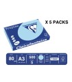 Papel color trophee a3 80gr azul celeste pastel paquete de 500 hojas