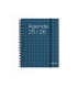 Agenda espiral additio universal mini semana vista 144 paginas tapa pvc transparente 125x170 mm