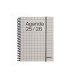 Agenda espiral additio universal mini semana vista 144 paginas tapa pvc transparente 125x170 mm