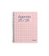 Agenda espiral additio universal mini semana vista 144 paginas tapa pvc transparente 125x170 mm