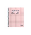 Agenda espiral additio universal mini semana vista 144 paginas tapa pvc transparente 125x170 mm