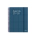 Agenda espiral additio universal semana vista 176 paginas tapa pvc transparente 165x215 mm