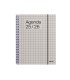 Agenda espiral additio universal semana vista 176 paginas tapa pvc transparente 165x215 mm