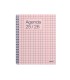 Agenda espiral additio universal semana vista 176 paginas tapa pvc transparente 165x215 mm