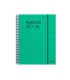 Agenda espiral additio universal semana vista 176 paginas tapa pvc transparente 165x215 mm
