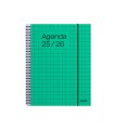 Agenda espiral additio universal semana vista 176 paginas tapa pvc transparente 165x215 mm