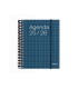 Agenda espiral additio universal dia pagina 288 paginas tapa pvc transparente 125x170 mm