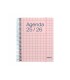 Agenda espiral additio universal dia pagina 288 paginas tapa pvc transparente 125x170 mm