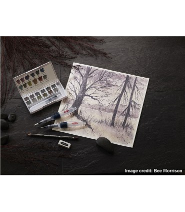 Set de viaje pinturas derwent graphitint 12 pastillas de granito y color