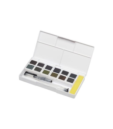 Set de viaje pinturas derwent graphitint 12 pastillas de granito y color