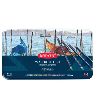 Lapices de colores derwent watercolour caja de 72 unidades colores surtidos