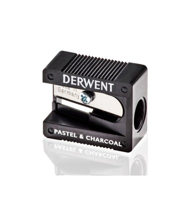 Sacapuntas derwent plastico 1 uso para lapices pastel y charcoal