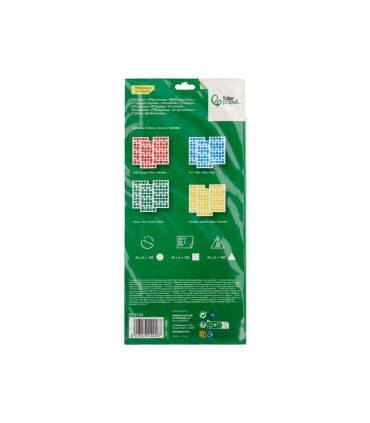 Gomets liderpapel figuras surtidas bolsa de 12 hojas figuras geometricas medianas colores surtidos