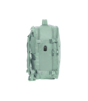 Mochila safta viaje cabina portatil 156 verde pastel 440x290x190 mm