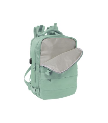 Mochila safta viaje cabina portatil 156 verde pastel 440x290x190 mm