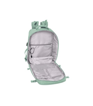 Mochila safta viaje cabina portatil 156 verde pastel 440x290x190 mm