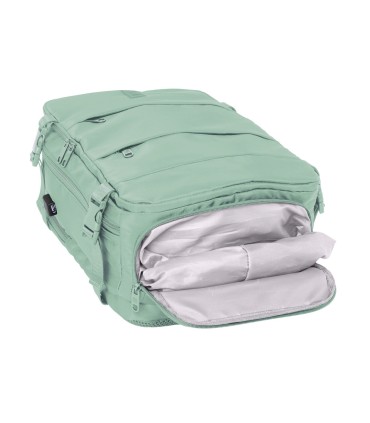 Mochila safta viaje cabina portatil 156 verde pastel 440x290x190 mm