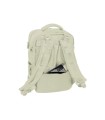 Mochila safta viaje cabina portatil 15,6'' beige 440x290x190 mm