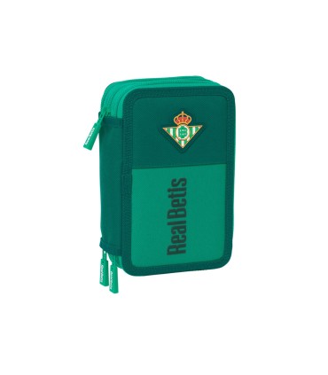 Plumier escolar safta triple 37 piezas resistente al agua real betis 195x125x55 mm