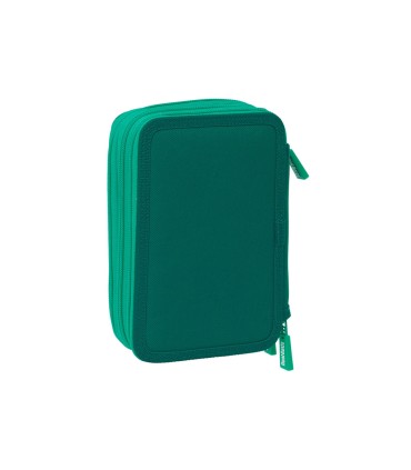 Plumier escolar safta triple 37 piezas resistente al agua real betis 195x125x55 mm