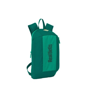Mini mochila safta con cremallera vertical resistente al agua real betis 390x220x100 mm