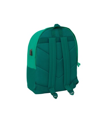 Mochila safta doble para portatil 156 usb resistente al agua real betis 440x310x180 mm