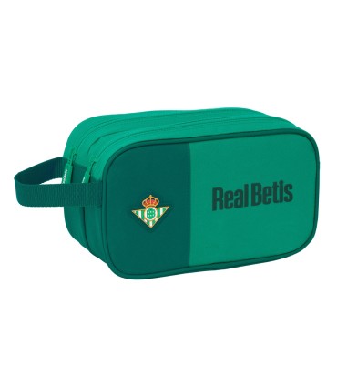 Neceser safta 2 departamentos adaptable a carro resistente al agua real betis 150x260x125 mm