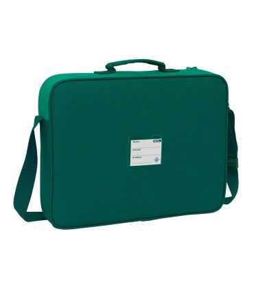 Cartera safta extraescolares resistente al agua real betis 280x380x60 mm
