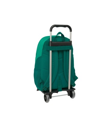 Mochila safta mod 754 con carro 905 resistente agua real betis 430x300x140 mm