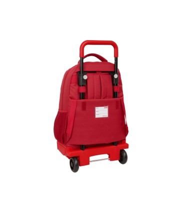 Mochila safta grande con ruedas compact extraible resistente al agua sevilla fc 450x330x220 mm
