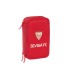 Plumier escolar safta triple 37 piezas resistente al agua sevilla fc 195x125x55 mm