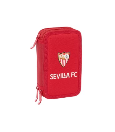 Plumier escolar safta triple 37 piezas resistente al agua sevilla fc 195x125x55 mm