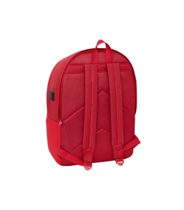 Mochila safta doble para portatil 156 usb resistente agua sevilla fc 440x310x180 mm