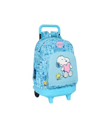 Mochila safta grande con ruedas compact extraible snoopy love 450x330x220 mm