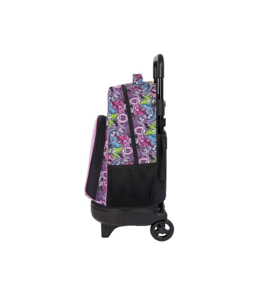 Mochila safta grande con ruedas compact extraible monster high 450x330x220 mm