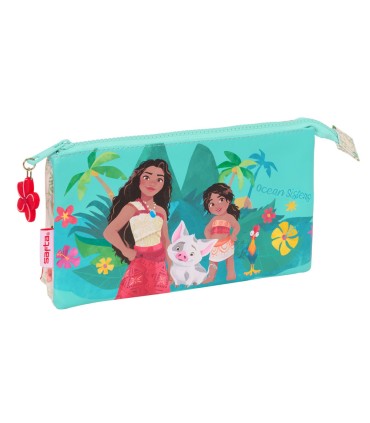 Bolso escolar portatodo safta triple vaiana 30x220x120 mm