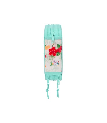 Plumier escolar safta triple 37 piezas vaiana 55x125x195 mm