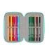 Plumier escolar safta triple 37 piezas vaiana 55x125x195 mm