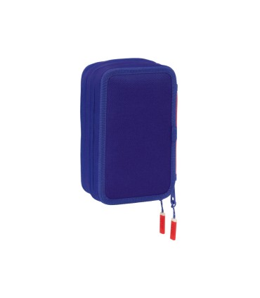 Plumier escolar safta triple 37 piezas atletico de madrid 195x125x55 mm