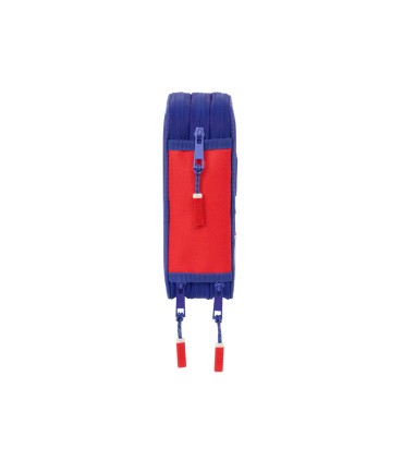 Plumier escolar safta triple 37 piezas atletico de madrid 195x125x55 mm