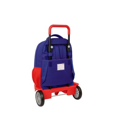 Mochila safta grande con ruedas compact evolution extensible atletico de madrid 450x330x220 mm
