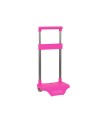 Carro portamochilas pequeño fucsia 220x170x400 mm