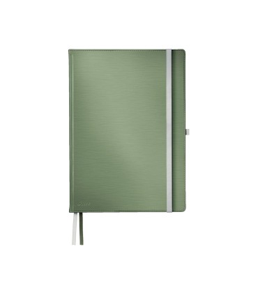 Cuaderno encolado leitz style tapa dura din a4 80 hojas cuadro 5 mm color verde celadon