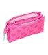 Bolso escolar portatodo safta triple barbie corazones 120x220x30 mm